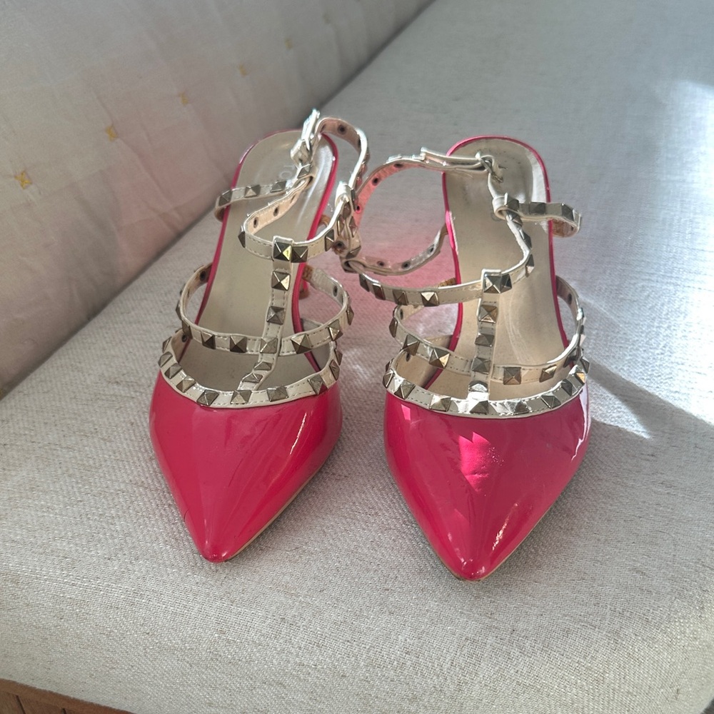 Torrid Hot Pink Studded Heels